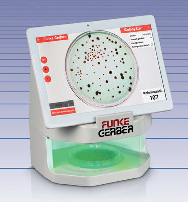 Petri Yemeklerinin ISO9001 Colonystar Bakteriyel Koloni Sayacı Değerlendirmesi